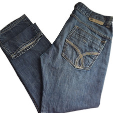 Vintage Calvin Klein Jeans Mens Size 33 Blue Slim Leg Denim Button Fly Mid Rise