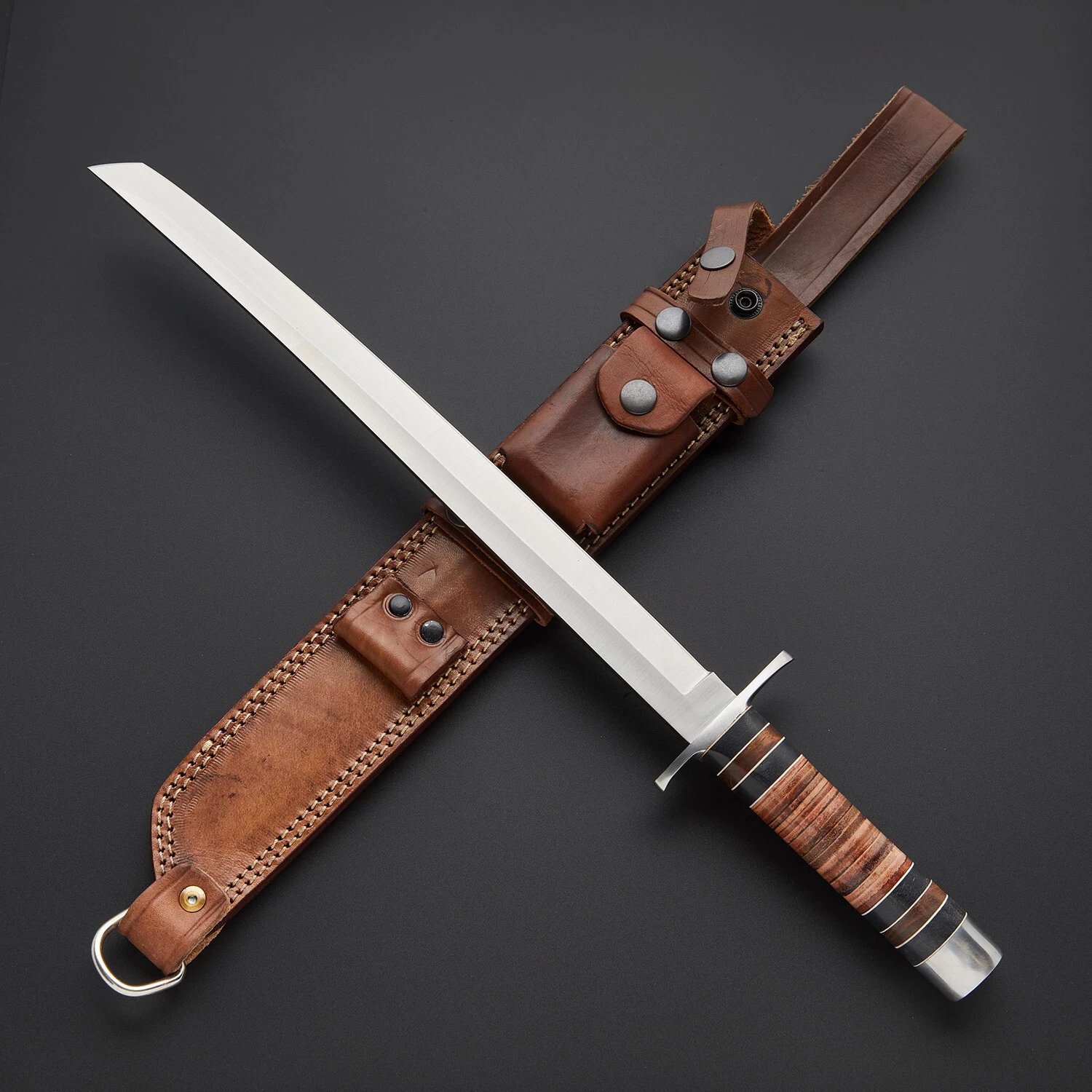 Custom Han forged D2 TOOL Steel Hunting Knife, HUNTING Knife ,big knife