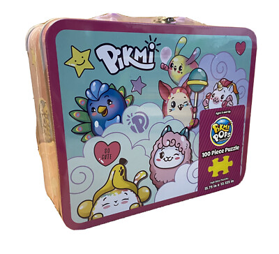 Pikmi Pops Surprise Puzzle 100 Pieced Lunch Box Container Sealed