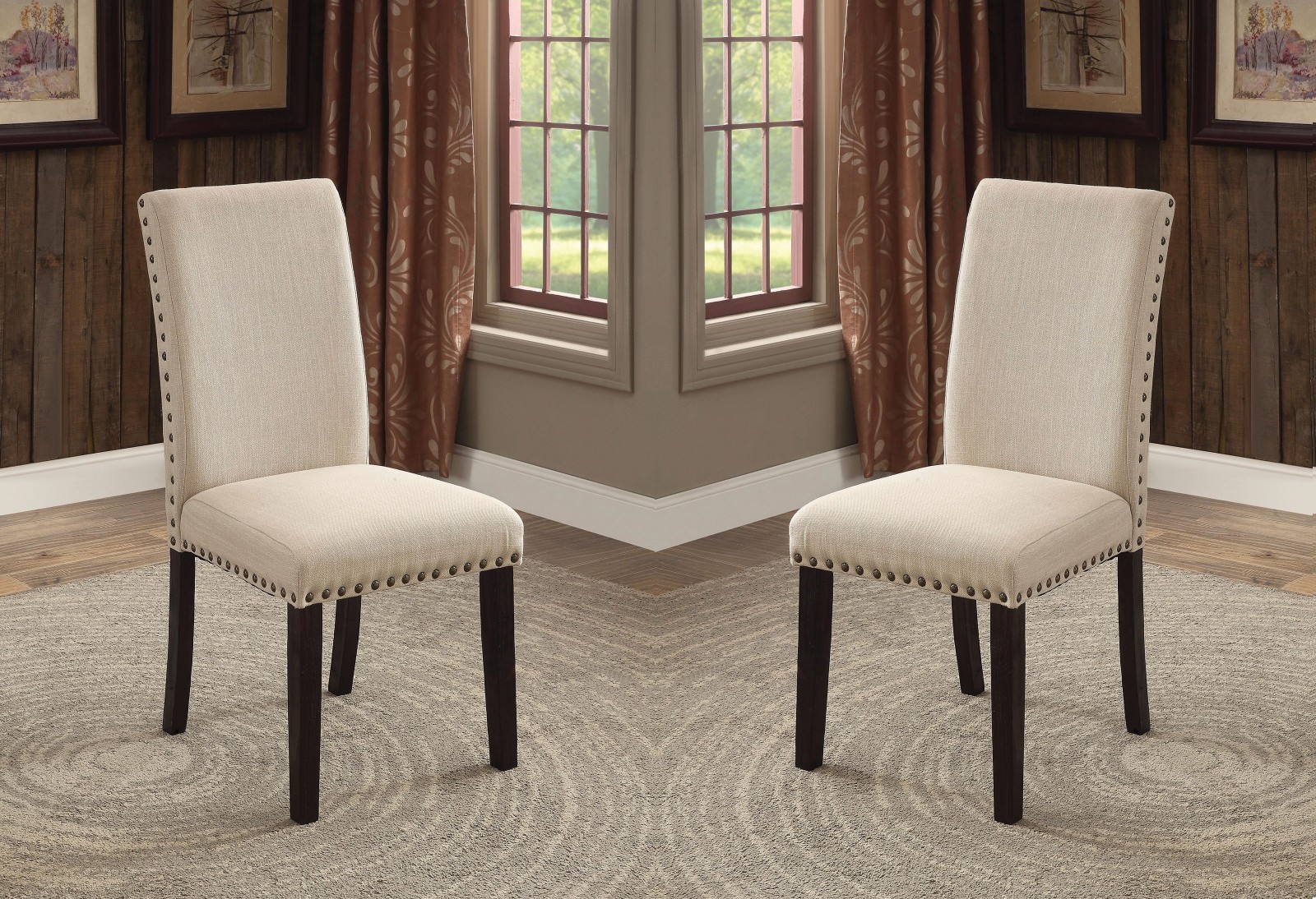 camelot nailhead dining chair