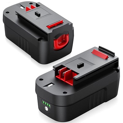 2 Pack 18V 3.0Ah For Black and Decker HPB18 18 Volt Battery HPB18-OPE 244760-00A