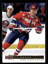 2020-21 SP Signature Edition Legends UD Canvas Bob Carpenter Washington Capitals