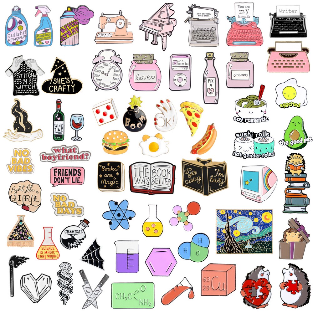 Cartoon Enamel Brooch Pin for Women - Stylish Collar Jewelry Gift
