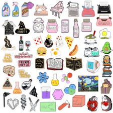 Cartoon Enamel Piercing Brooch Pin Collar Decor Badge Corsage Jewelry Women Gift