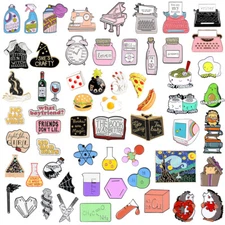 Cartoon Enamel Piercing Brooch Pin Collar Decor Badge Corsage Jewelry Women Gift