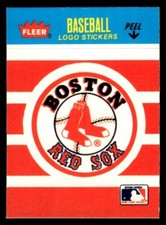 1986 Fleer Classic Miniatures BOSTON RED SOX Logo Stickers FREE Ship!