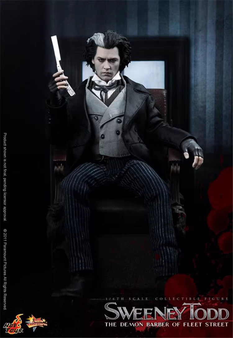 New Hot Toys MMS149 Sweeney Todd The Demon Barber of Fleet Street