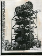 1955 Press Photo Jackson Miss Ferris wheel parking may be answer at least that's