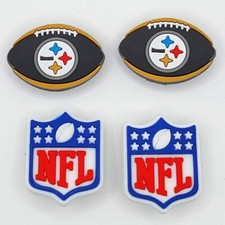 NFL Pittsburgh Steelers Football Team For Crocs Shoe Charms Jibbitz - 4 pieces