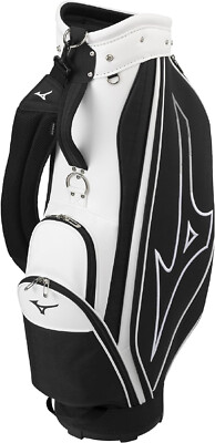 MIZUNO Golf Men's Cart Caddy Bag NX.6 Black White 9 x 47 inch 2.6