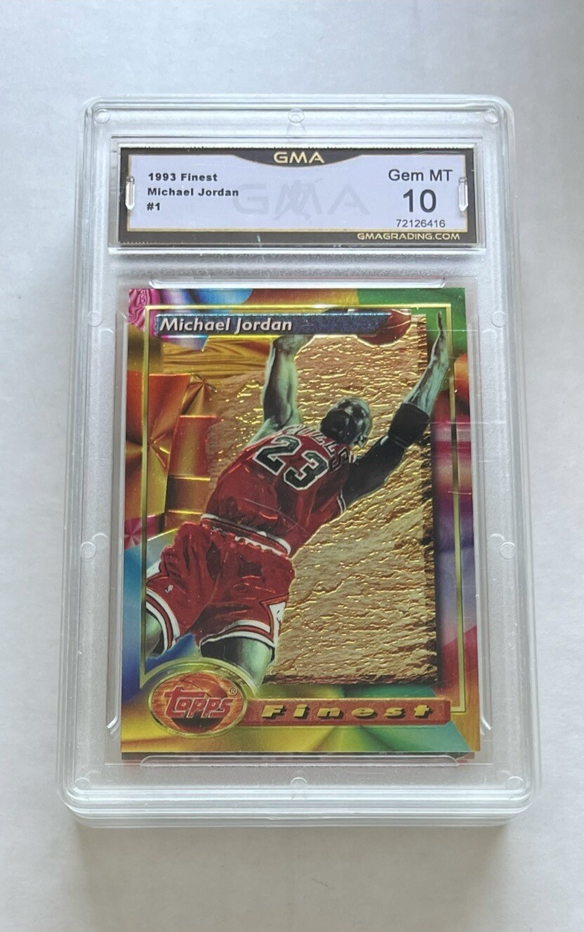 MICHAEL JORDAN 1993-94 TOPPS FINEST BGS 10 GEM MINT CARD #1!