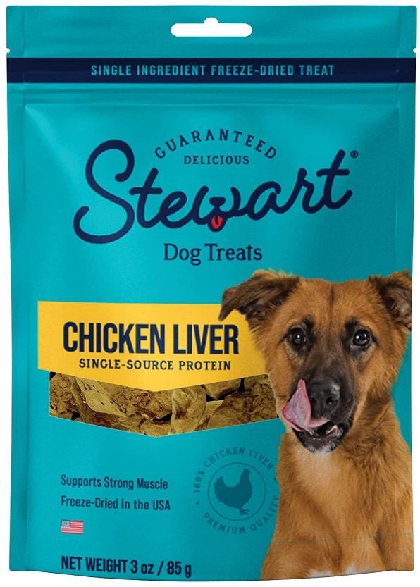 Dog, Stewart Freeze Dried Chicken Liver Treats Resealable Pouch (3 oz)