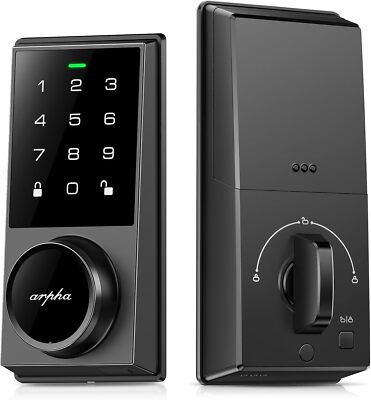 Keyless Entry Smart Door Lock 50Codes Keypad Deadbolt Anti-Peeping Password Lock