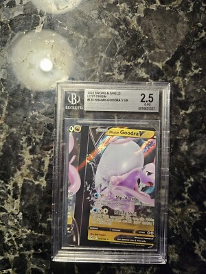Graded Beckett Pokmon Goodra V Miscut Error Card rare | eBay