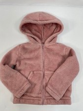 OshKosh B'gosh Toddler Pink Fleece Jacket Hooded Size 4T