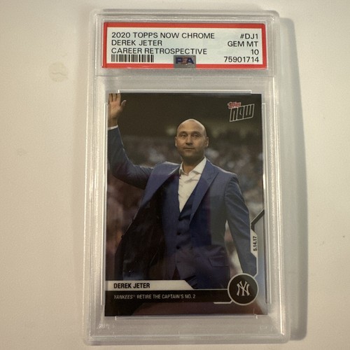 2020 Topps Now Chrome #DJ1 Derek Jeter Career Retrospective PSA 10 Yankees - Picture 2 of 7