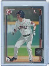 Conor Biggio 2015 Bowman Draft #169 Silver SN Houston Astros #/499