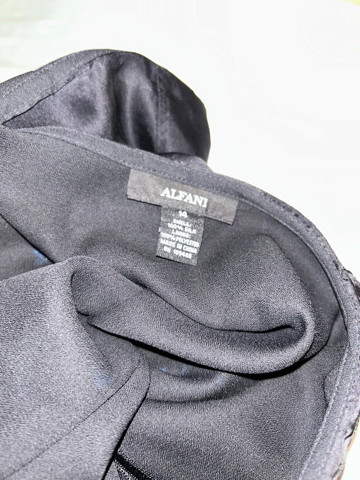 Conjunto Falda Alfani & Banana Republic Talla 14 Floral Amarillo Negro Foto 4 de 4