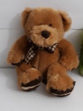first and main teddy bear Newton 1804 Brown Teddy Bear With A Bow 9 Inches...