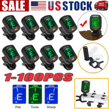 LCD Clip On Chromatic Acoustic Electric Guitar Bass Ukulele Banjo Violin Tuner