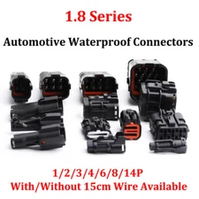 1/2/3-14P 1.8 Series Car Waterproof Connector Hernia Lamp Male and Female Splice
