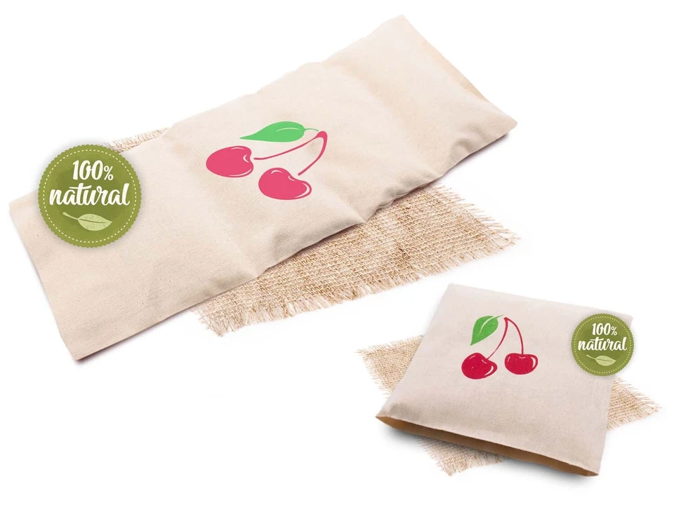 ZOLLNER24 Kirschkernkissen Wärmekissen Kirschkissen Körnerkissen 20x53 cm oder 21x21 cm