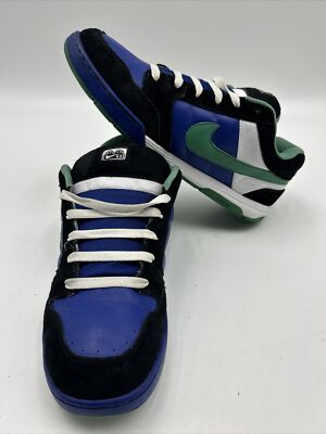 Nike  Air Mogan iD 6.0 346227-991 Skate Shoe Men's 13  NikeID Custom Black Blue