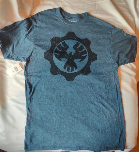 Gears of War 4 Fenix Logo Herren Medium T-Shirt blau grau NEU mit Etikett lizenziert - Bild 1 von 6