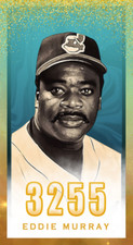 Eddie Murray 3000 Hit Club Series Original Tobacco Size ACEO Art Card