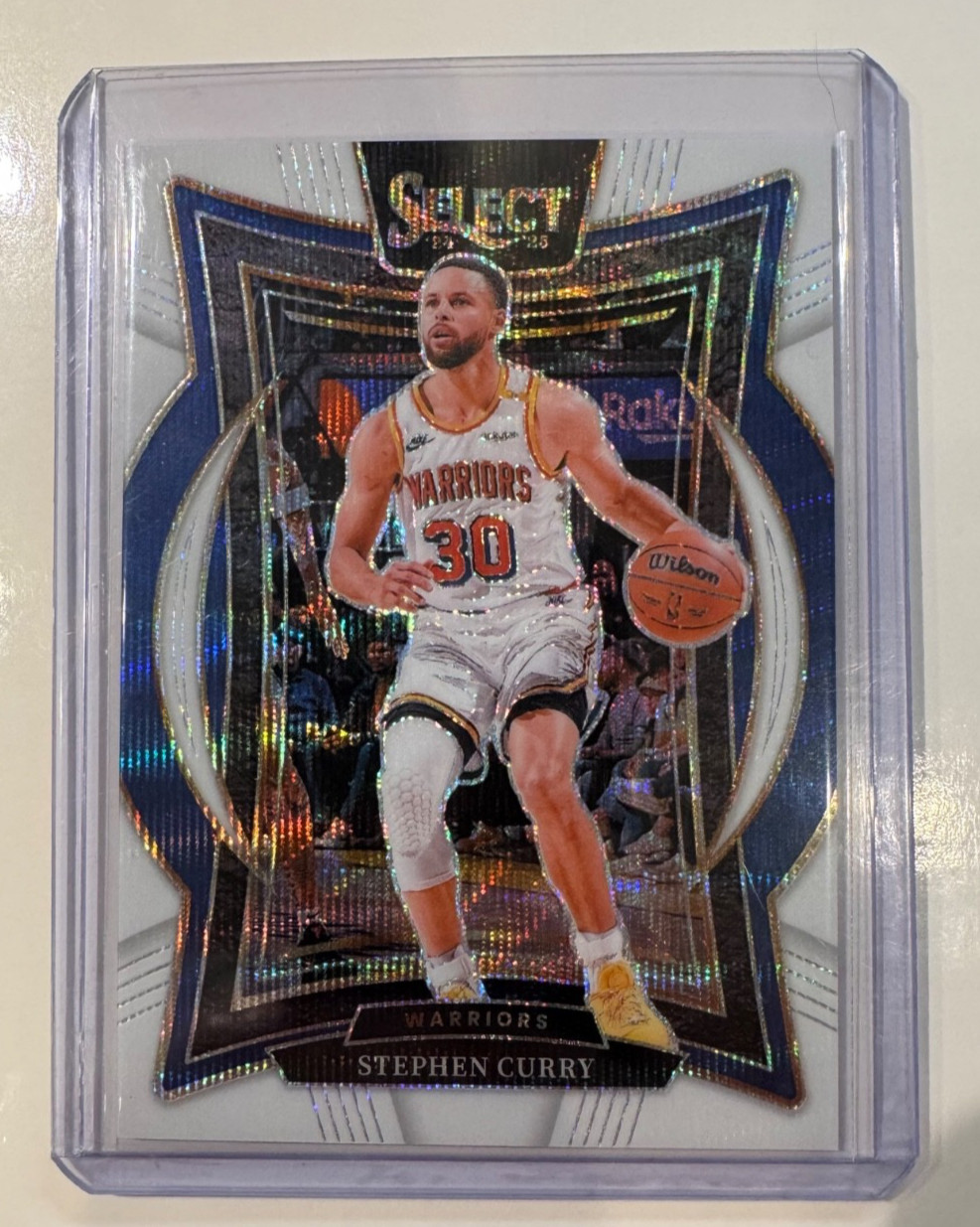Stephen Curry 2024-25 Select Concourse White Wave /99 Golden State Warriors