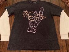 THE CURE L Large Concert Tee Shirt LULLABY Vintage Wash Black Long Sleeves NEW