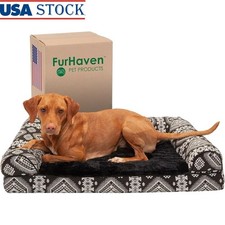 Orthopedic Cooling Gel Dog Bed Sofa Removable Washable Cover Plush Soft Support