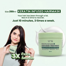 Mascarilla capilar con infusión tratamiento queratina PIKARU reparadora hidratante