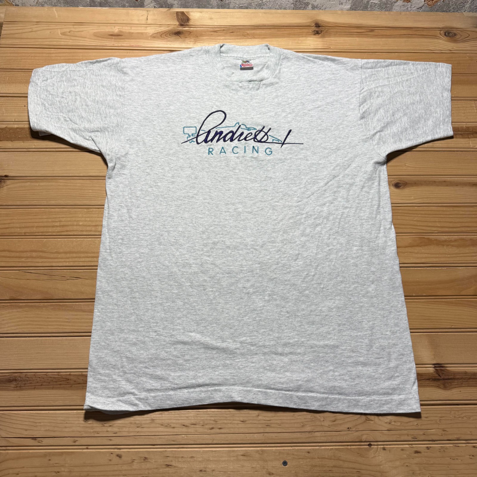 Vintage 90s Andretti Racing Motorsports Indycar Embroidered Promo T-Shirt USA XL