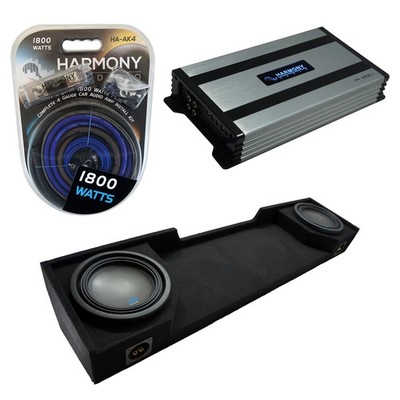 Fits 88-98 GMC Sierra Ext Cab Truck Alpine S-W10D2 Dual 10 Sub Box HA-A800.1 Amp