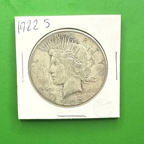 1922-S Peace Dollar $1 US Mint 90% Silver Coin San Francisco Bullion