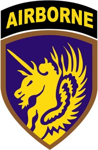 US Airforce Army 13th Airbourne Division Insignia Self Adhesive Vinyl Sticker
