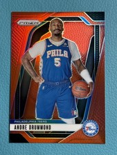 Andre Drummond 2024-25 Panini Prizm Basketball 066/225 Red 76ers #18