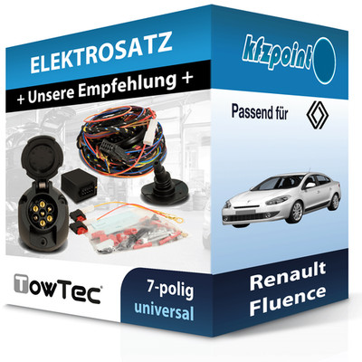 Für Renault Fluence 03.2010-jetzt TOWTEC E-Satz 7polig universell NEU