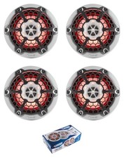 6.5" 100 Watt RMS 4 Ohm 2-Way White RGB Marine Speakers HYDRO 2 Pair NXL-6M DS18