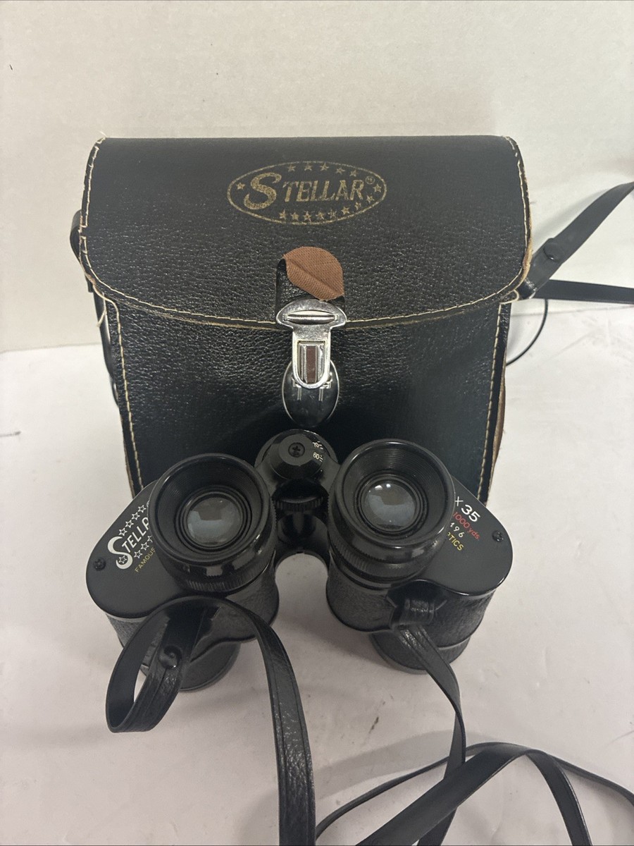 Stellar 7x35 Wide Angle Coated Optics Binoculars Field View 1000 Yards with  Case