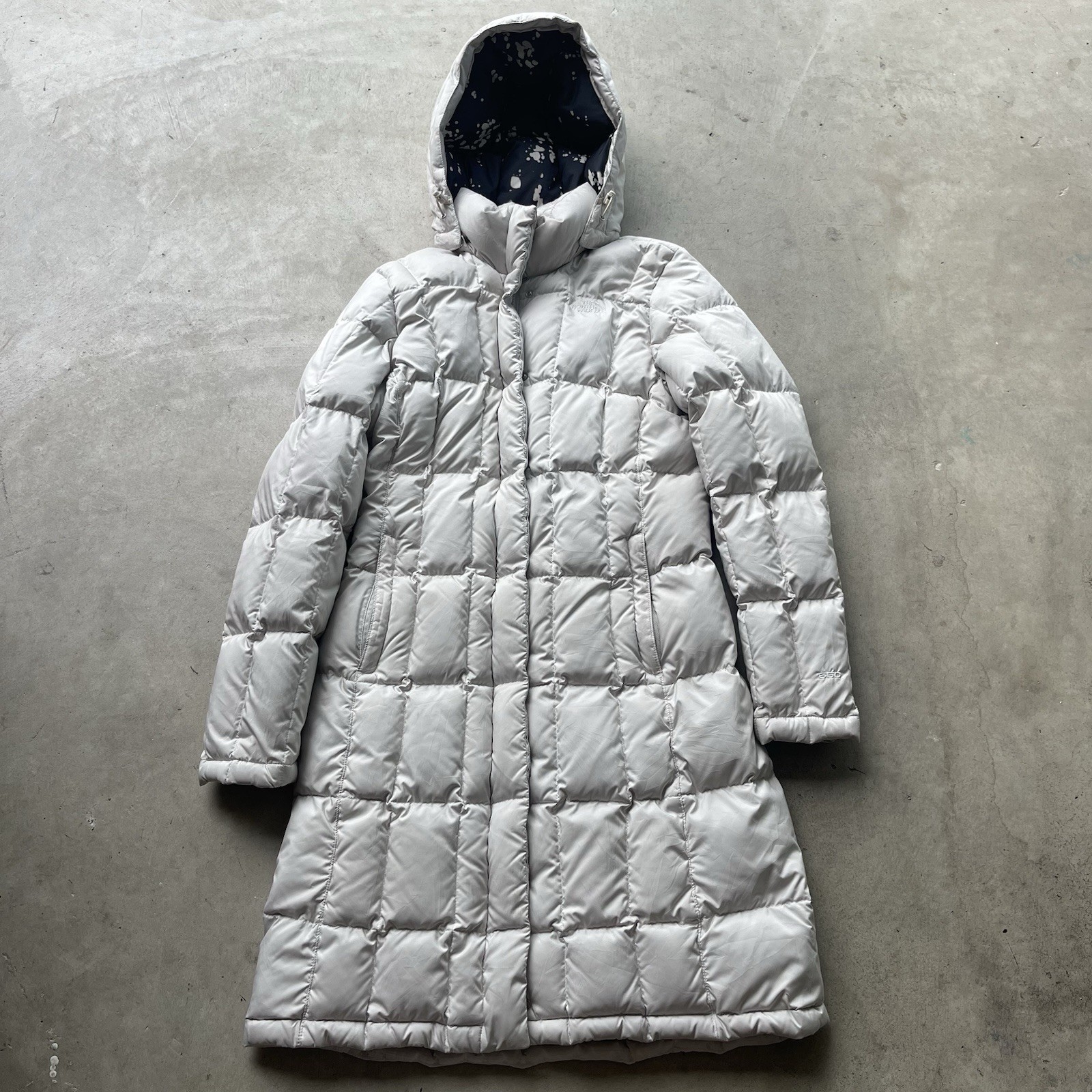 The North Face Metropolis Parka Women's Jacket Coat Goose Down Long White S