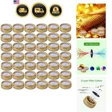 100-Pack Replaceable Activated Carbon Filters  Triple-Layer Filtration  Uni...
