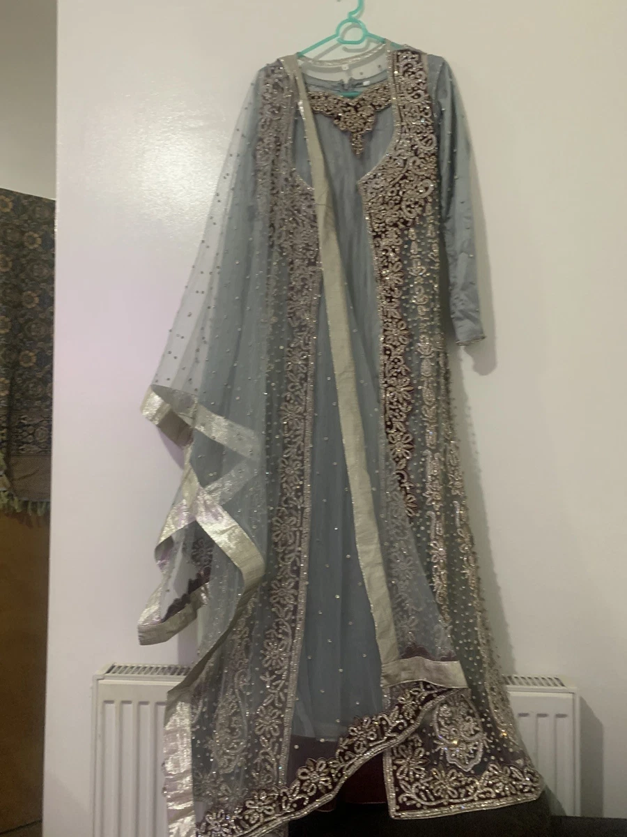 Pakistani Silver Wedding Dresses for sale | eBay UK