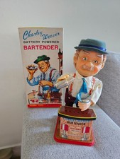 Ancien jouet automate Charley Weaver avec sa boite
