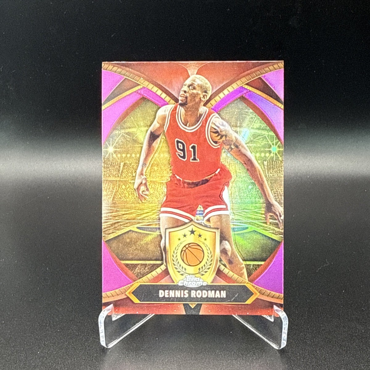 MTV denis rodman1997 world tour デカバッジ　レア Dennis Rodman 2024-25 Topps Chrome Ball Of Duty Pink