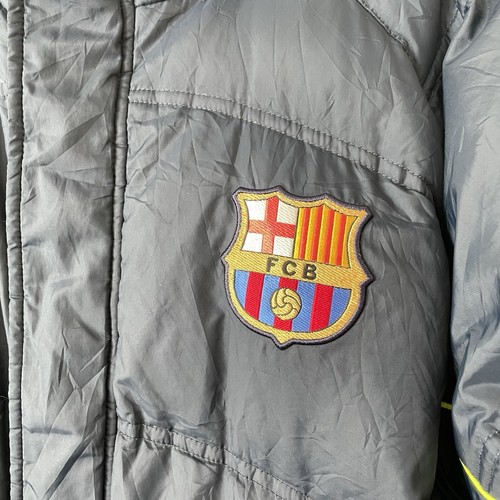 Nike FC Barcelona Down Puffer Jacket XS Total 90 Hooded Coat Football See Pics - Picture 7 of 15