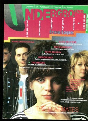 UK 1988 Independent magazine :  UNDERGROUND # 13  : Flatmates ALIEN SEX FIEND