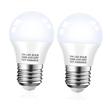 Refrigerator Light Bulb, 40W 2 Count Pack of 1 5000k Daylight White