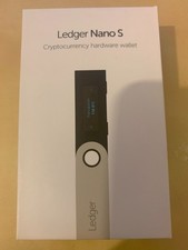 Ledger Nano S Hardware Wallet Black/Silver, Brand New in the box, seal broken